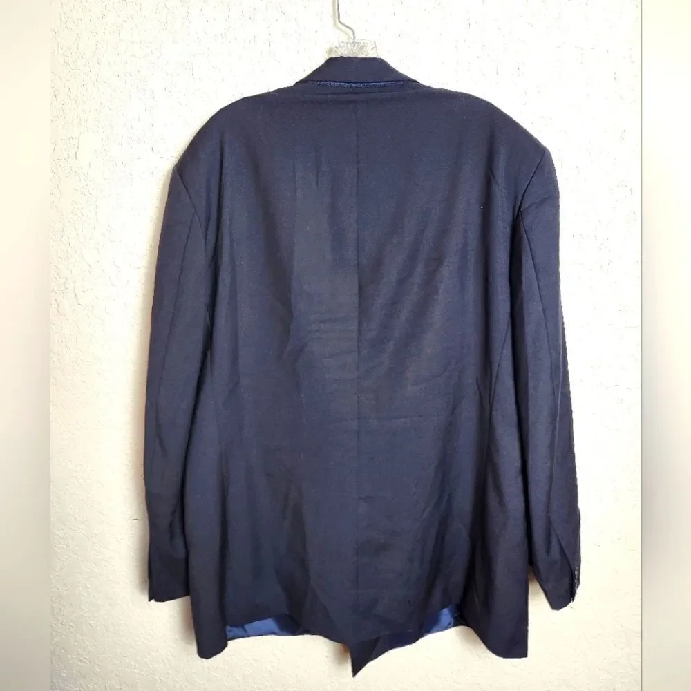 Vintage Missoni Example Men's Wool Double Breasted Blazer Black Siize 44R